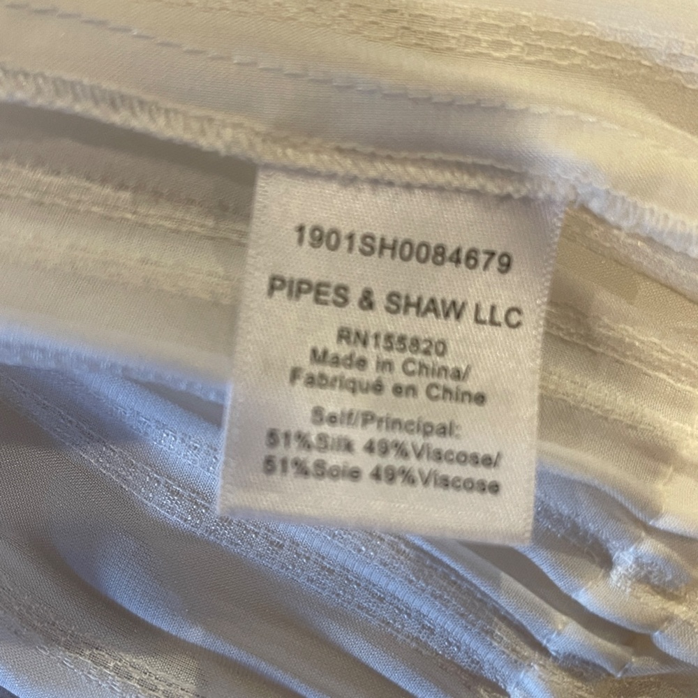 Veronica Beard Ivory Silk Peplum Drawstring Blouse NWOT! Size 2 - Picture 13 of 16
